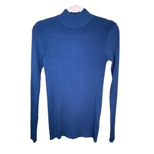 Pendleton Women's Blue‎ Long Sleeve Turtle Mock Neck Pullover Sweater Casual Med